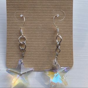 Handmade Translucent Star Earrings